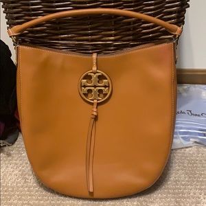 Tory Burch Miller metal slouchy hobo
